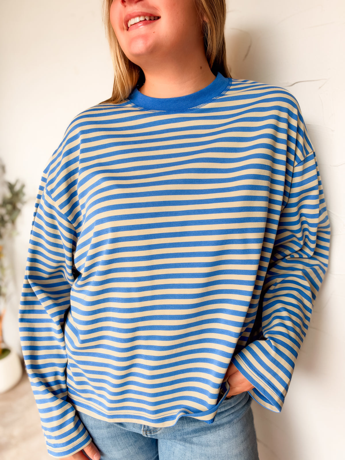 Life With You Oversized Stripe Top