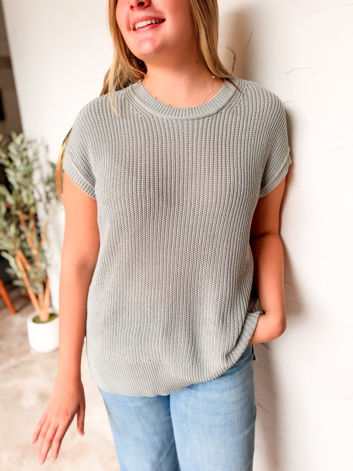 Stay Relaxed Oversized Sweater - Heather Grey