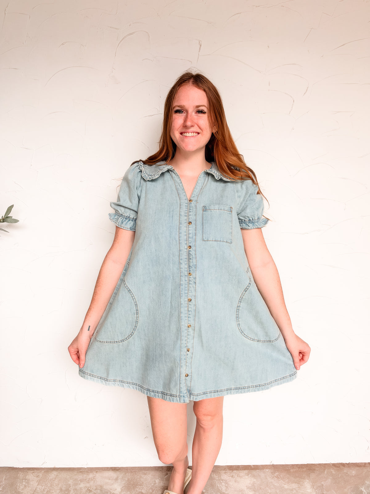 Life's Too Short Peter Pan Collar Mini Dress