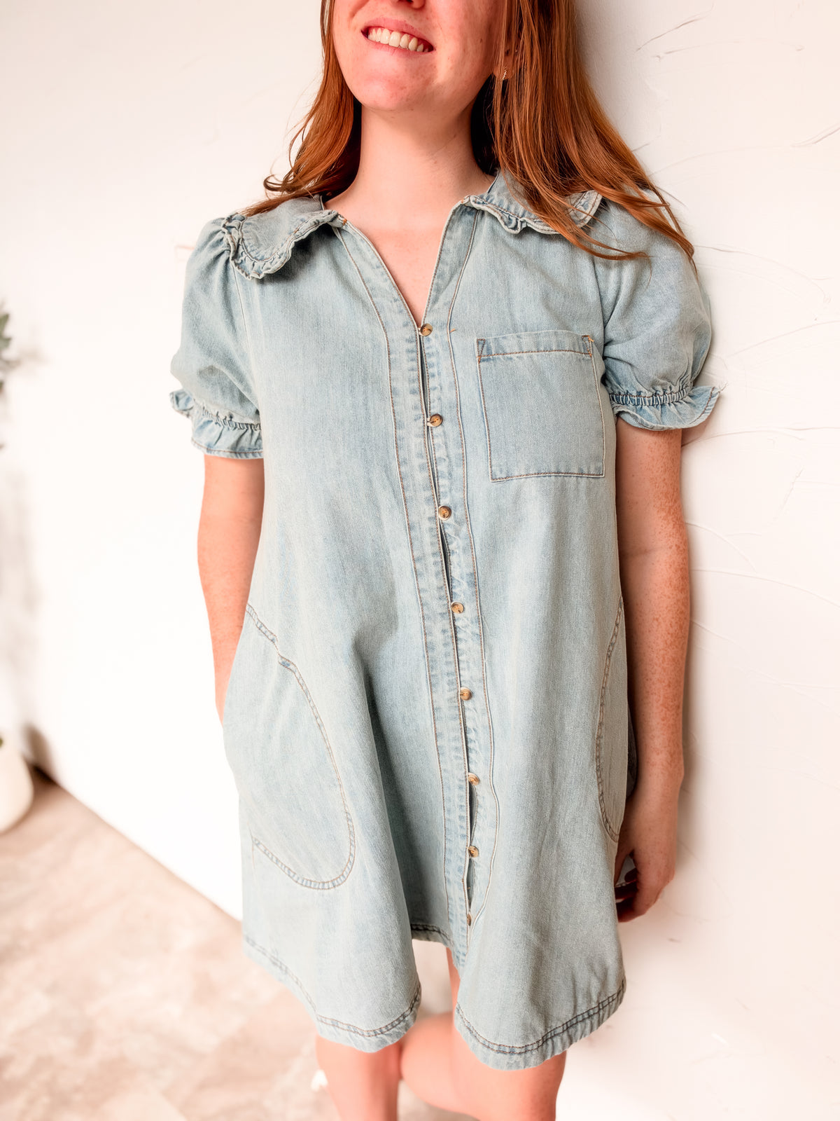 Life's Too Short Peter Pan Collar Mini Dress