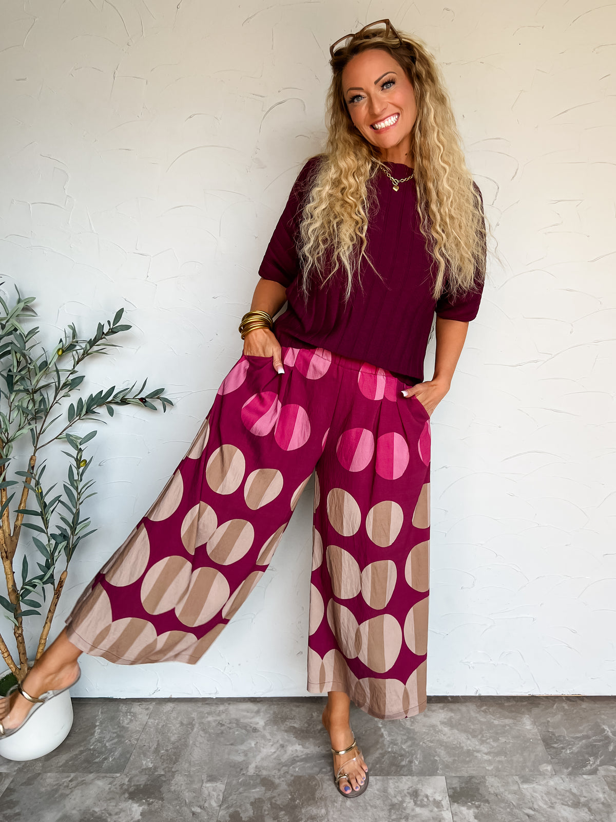 Wrapped in Autumn Short Sleeve Knit Top