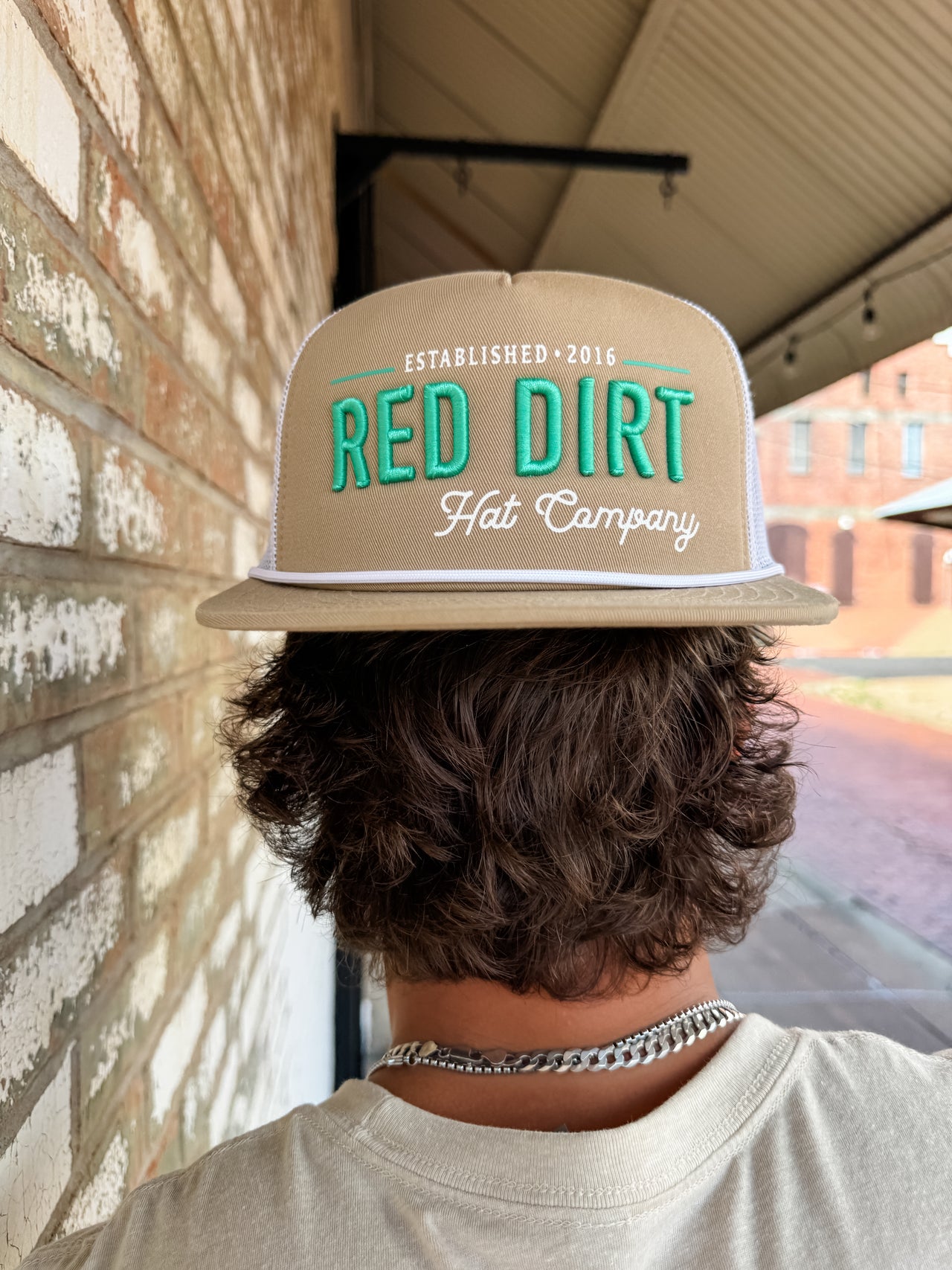 Papa Hat- Khaki/White