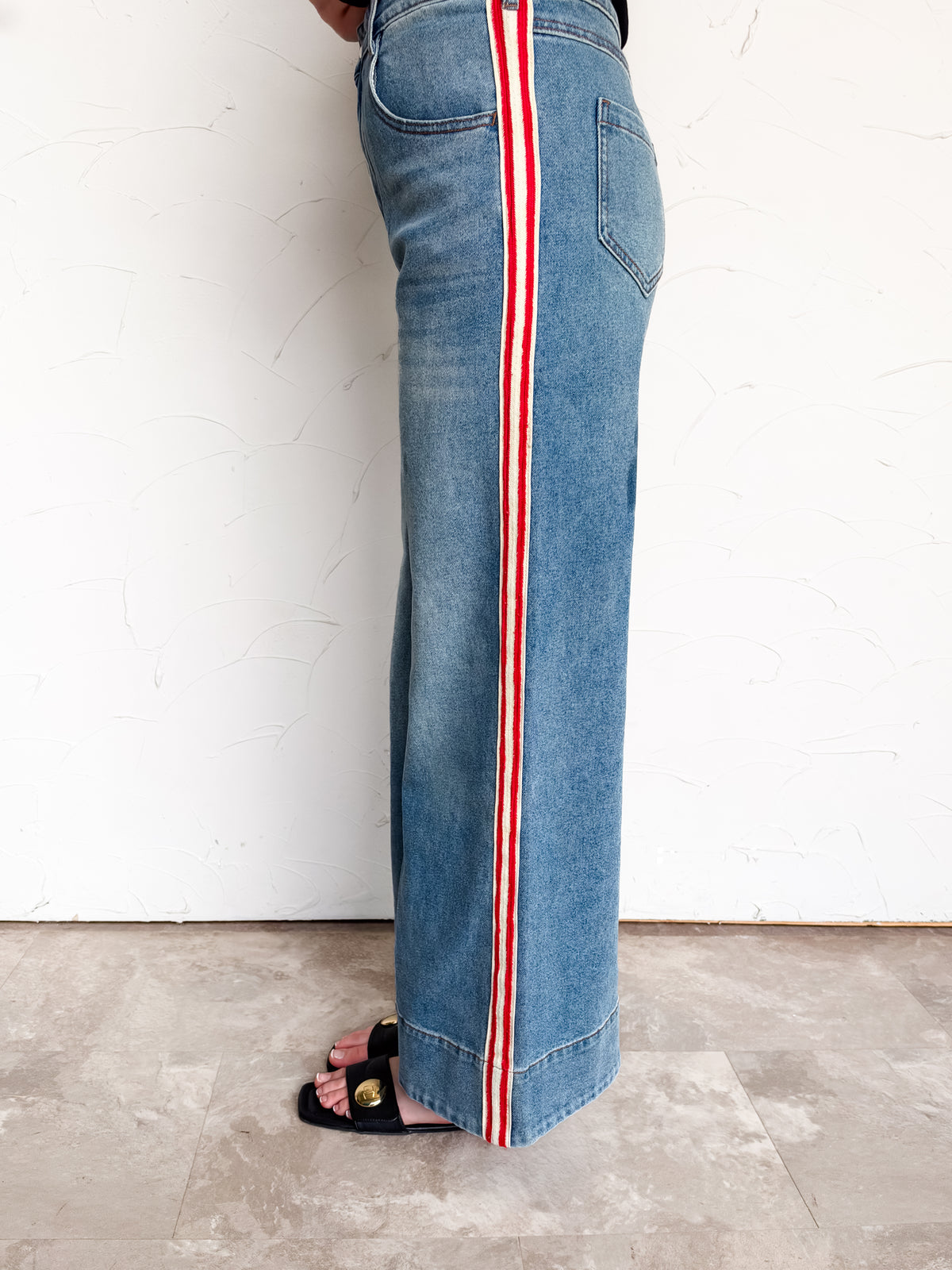 The Rundown Side Striped Wide Leg Pants