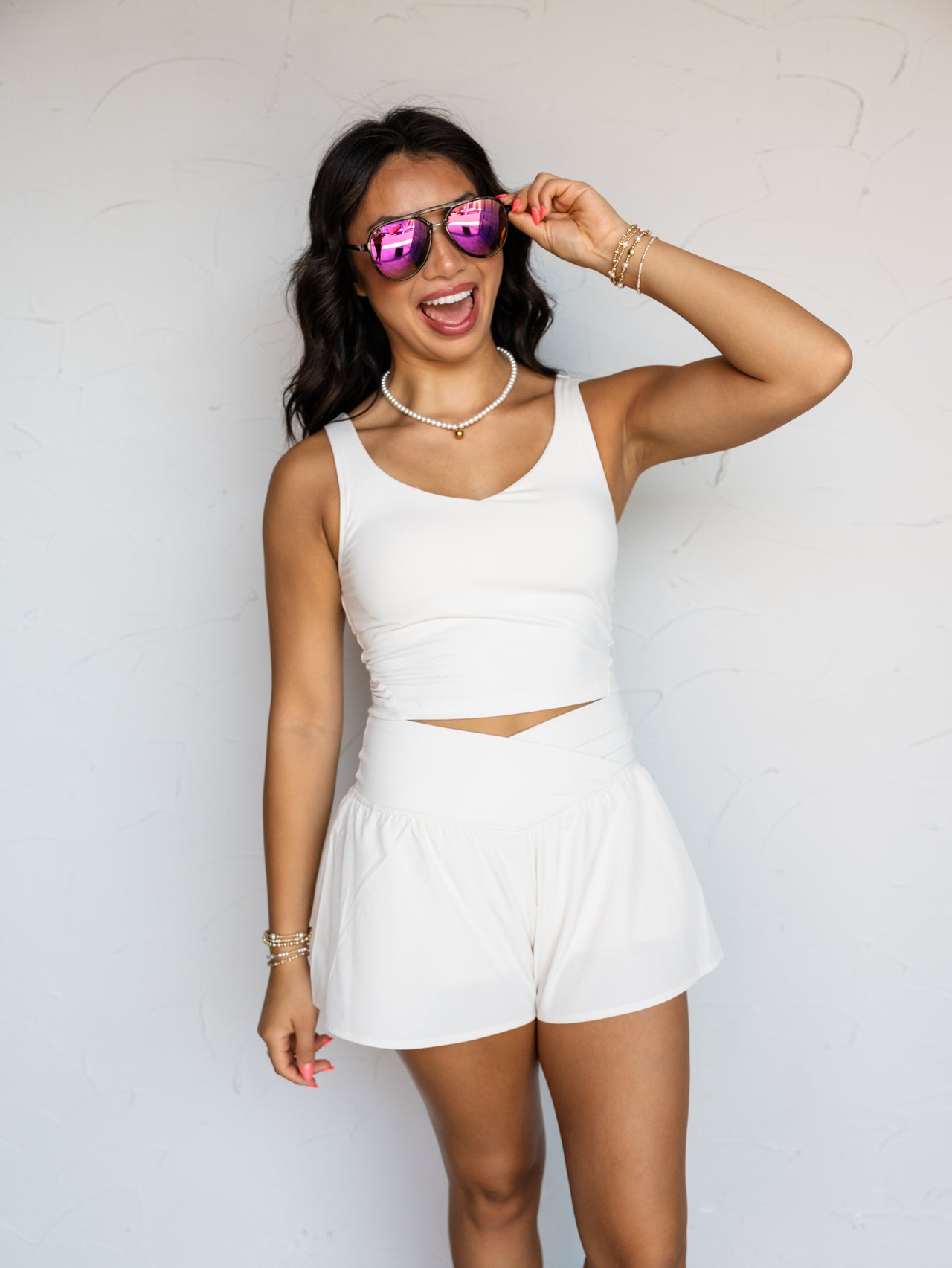 The Easy Road Athletic Set- White Pearl