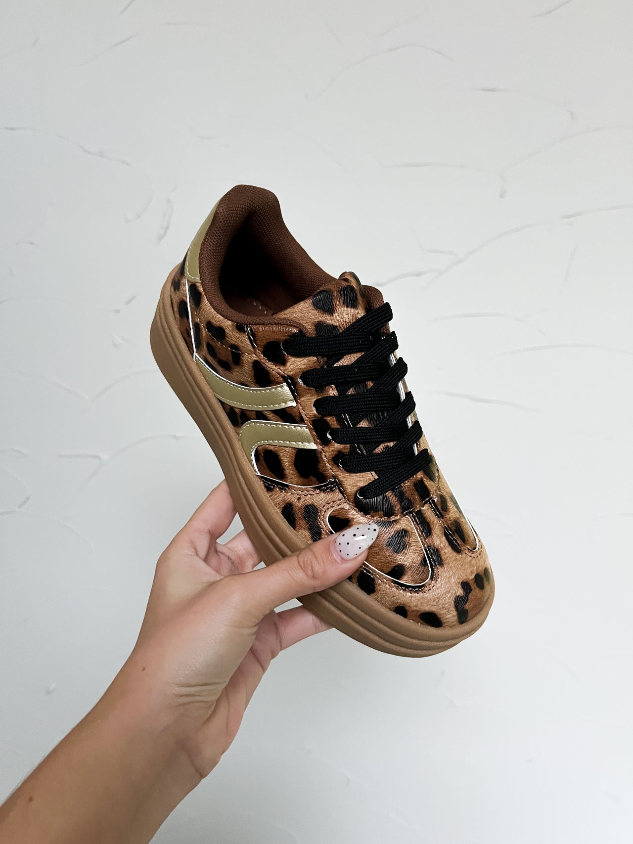 Gaze Sneakers- Leopard Gold