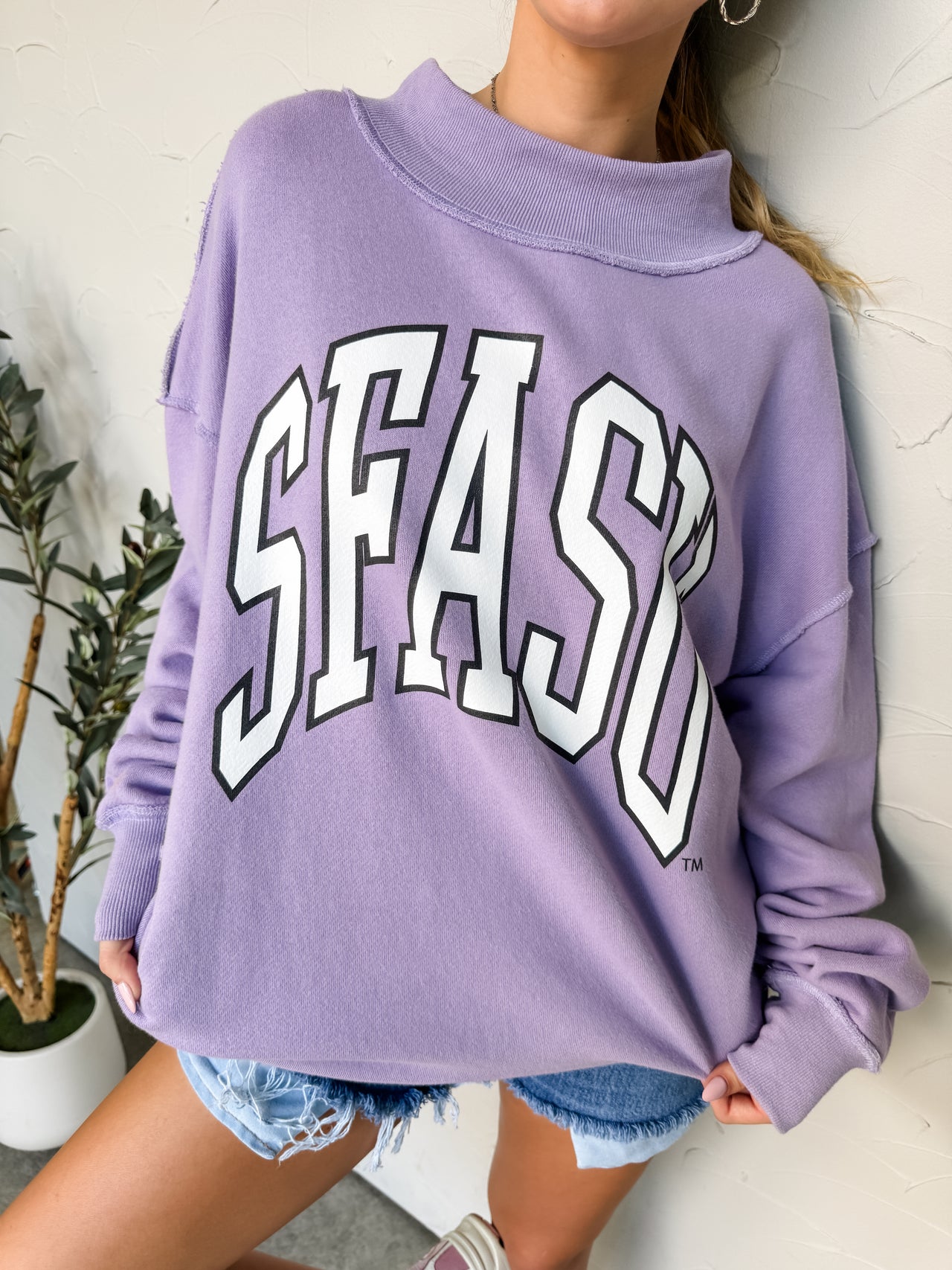 SFASU Mock Neck Sweatshirt