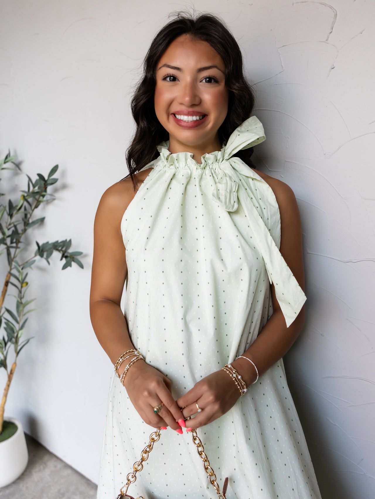 Once In A Lifetime Dot Midi Dress