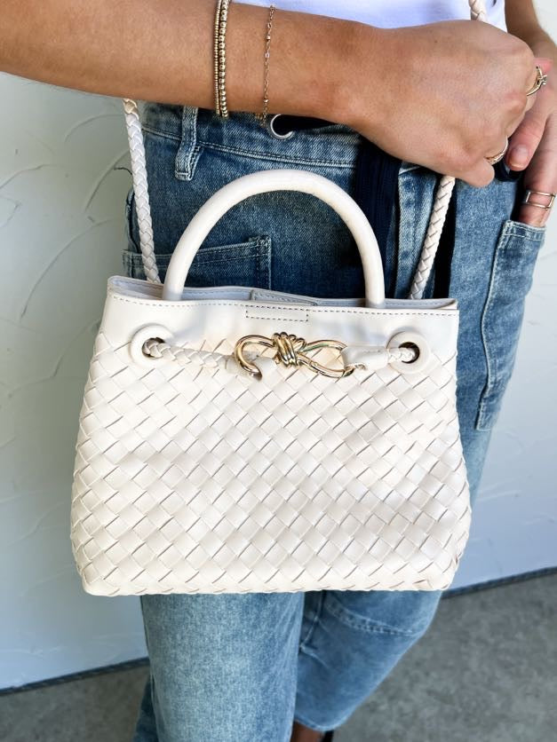 Aria Crossbody Bag- Ivory