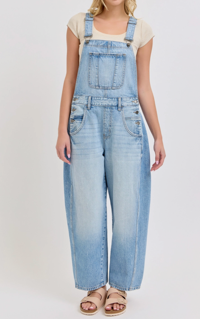 Take My Breath Away Mid Waisted Overalls