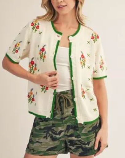 Lavish Garden Party Floral Cardigan