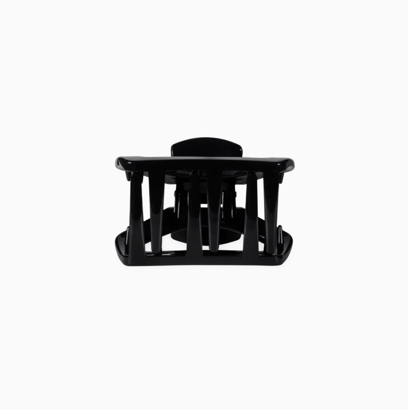 Jet Black Open Hair Clip- Petite