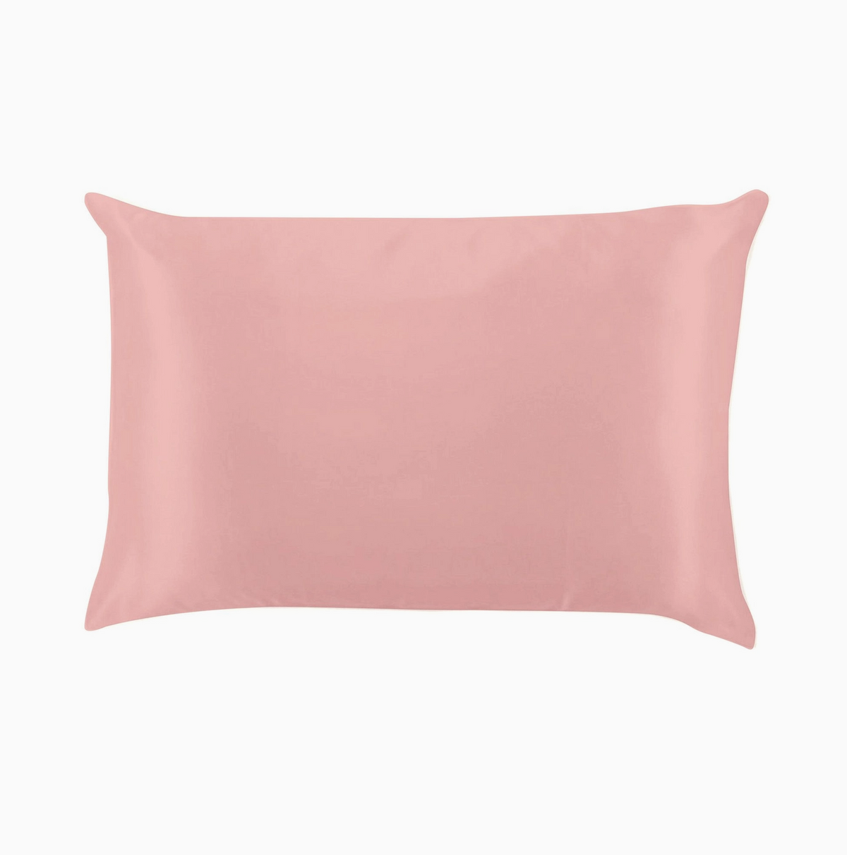 Lemon Lavender Silky Satin Pillowcase Solid- Pink