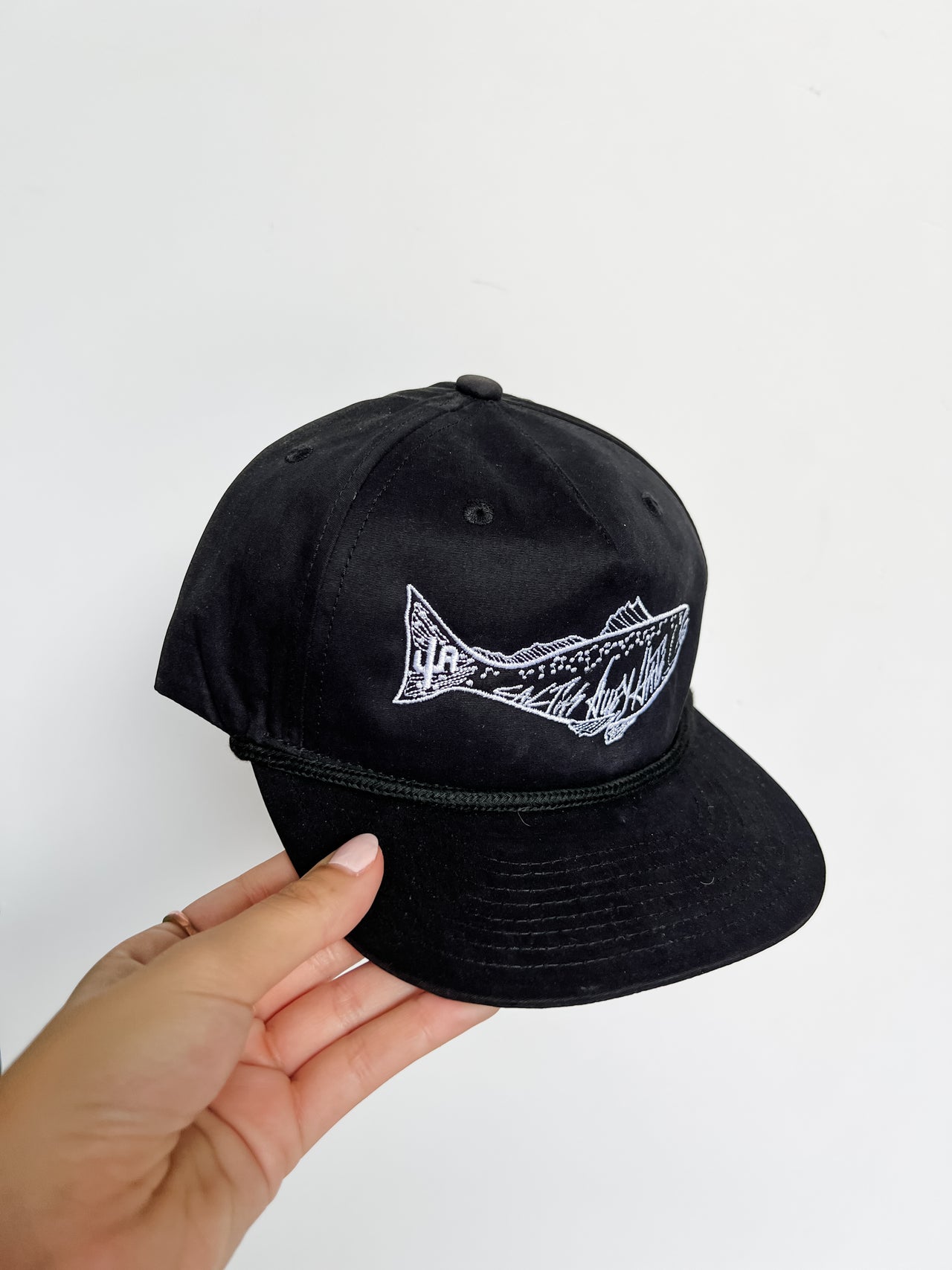 Saltwater Hat- Black/ Black