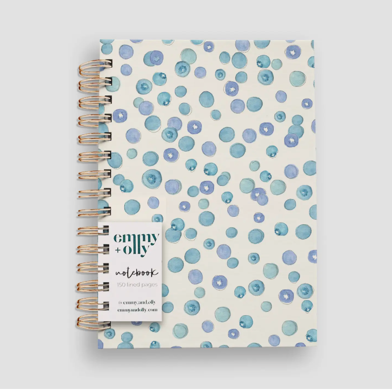Blueberries Hardcovered Notebook