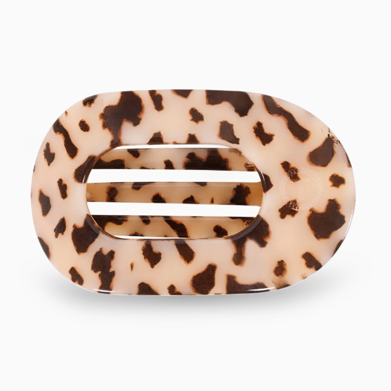 Blonde Tortoise Round Clip- Small