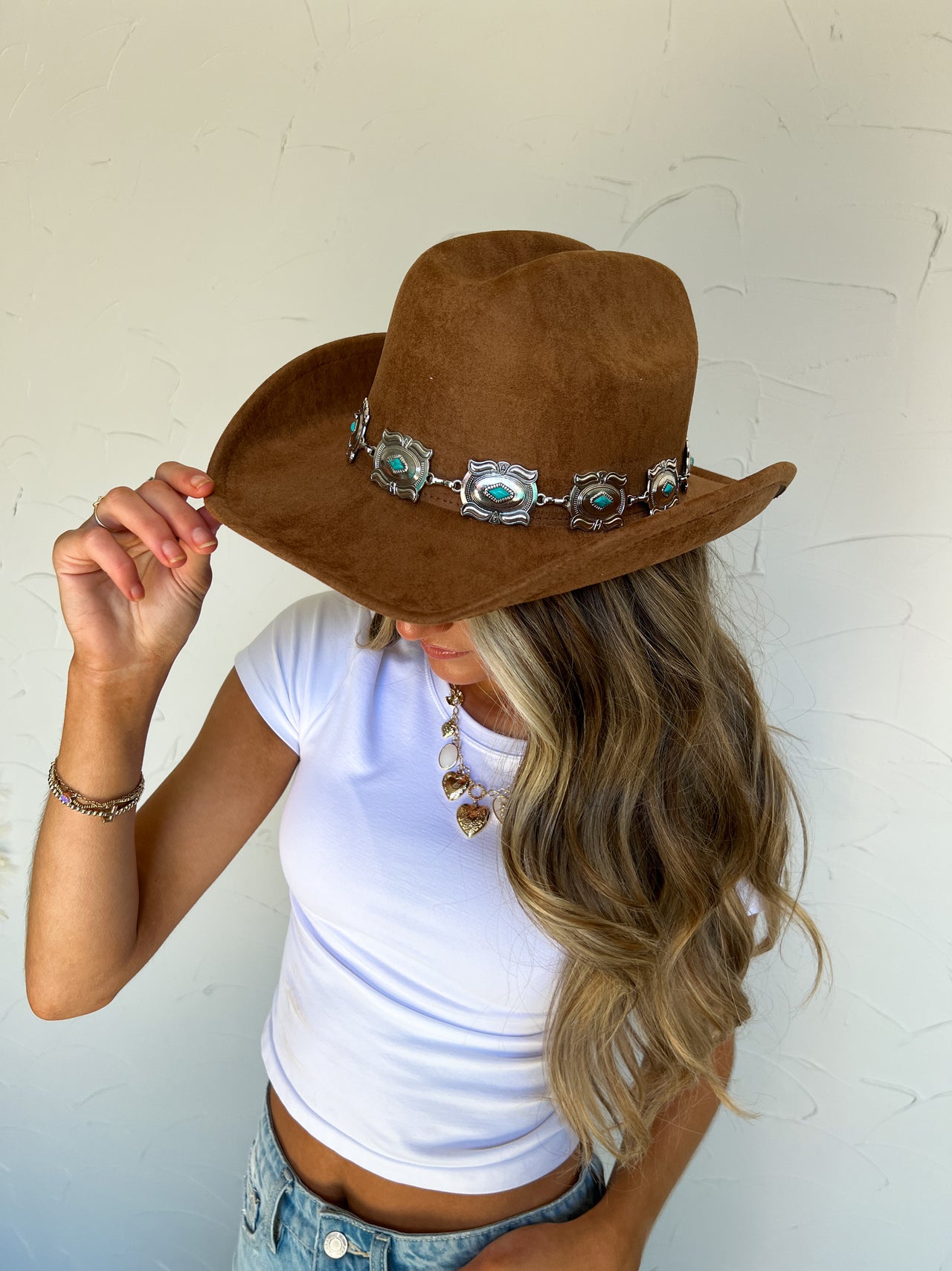 Brown Concho Cowboy Hat