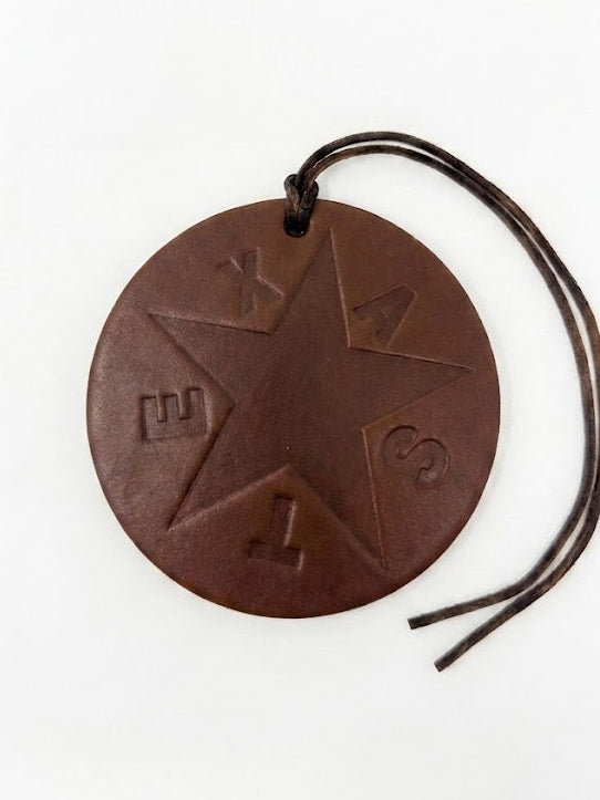 Round Vintage Texas Star Car Scent- Cowboy Cologne