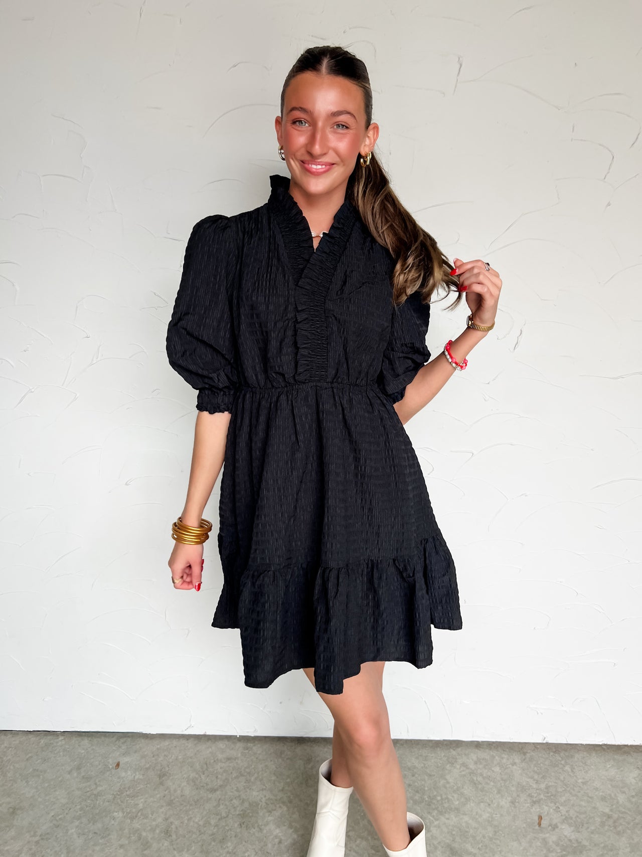 The Right One For Me Ruffle Dress