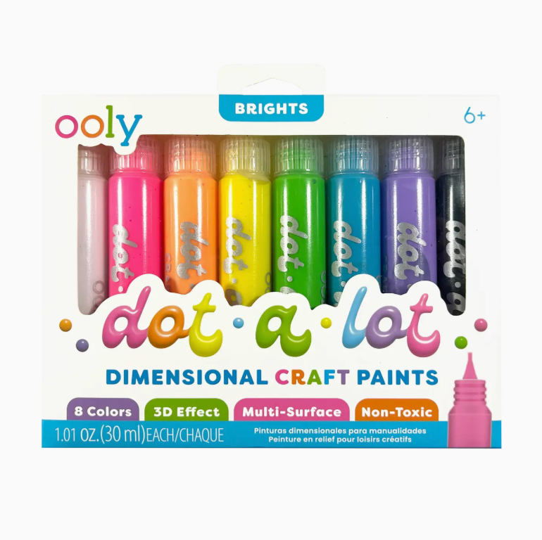 Dot-A-Lot: Dimensional Craft Paint - Bright (Set of 8)