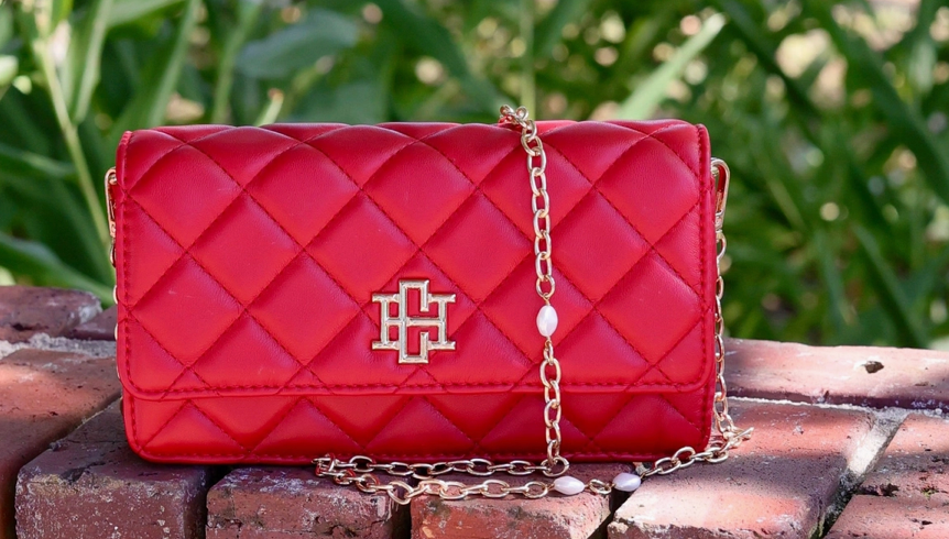 {CH} Brynleigh Clutch Crossbody Red