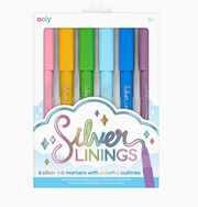 A pack of Silver Linings markers with multiple colors 
