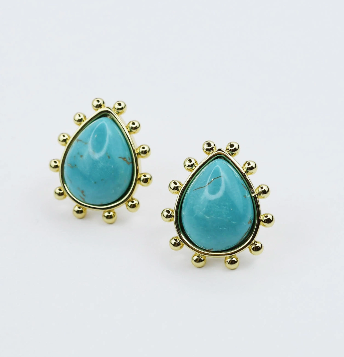 {TJ} Golden Sunburst Studs