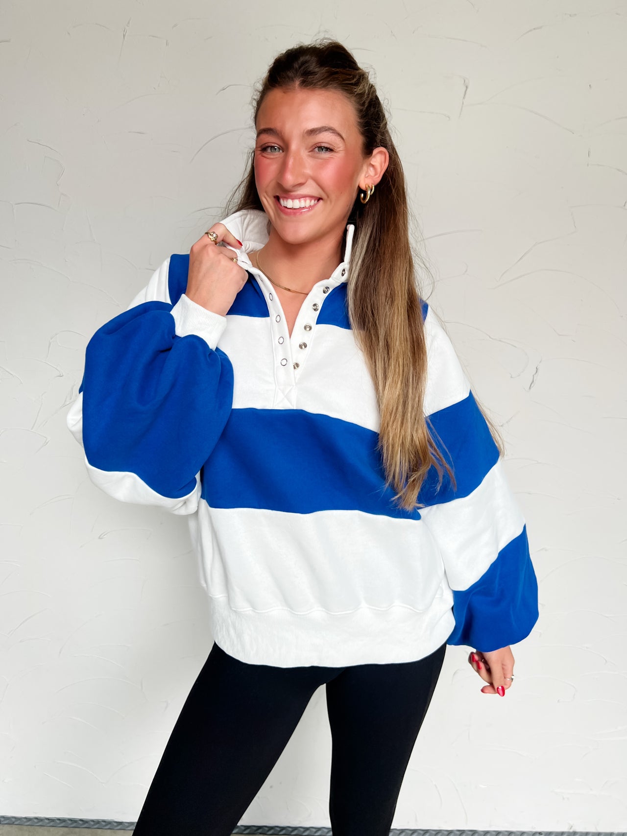 Full Attention Striped Pullover