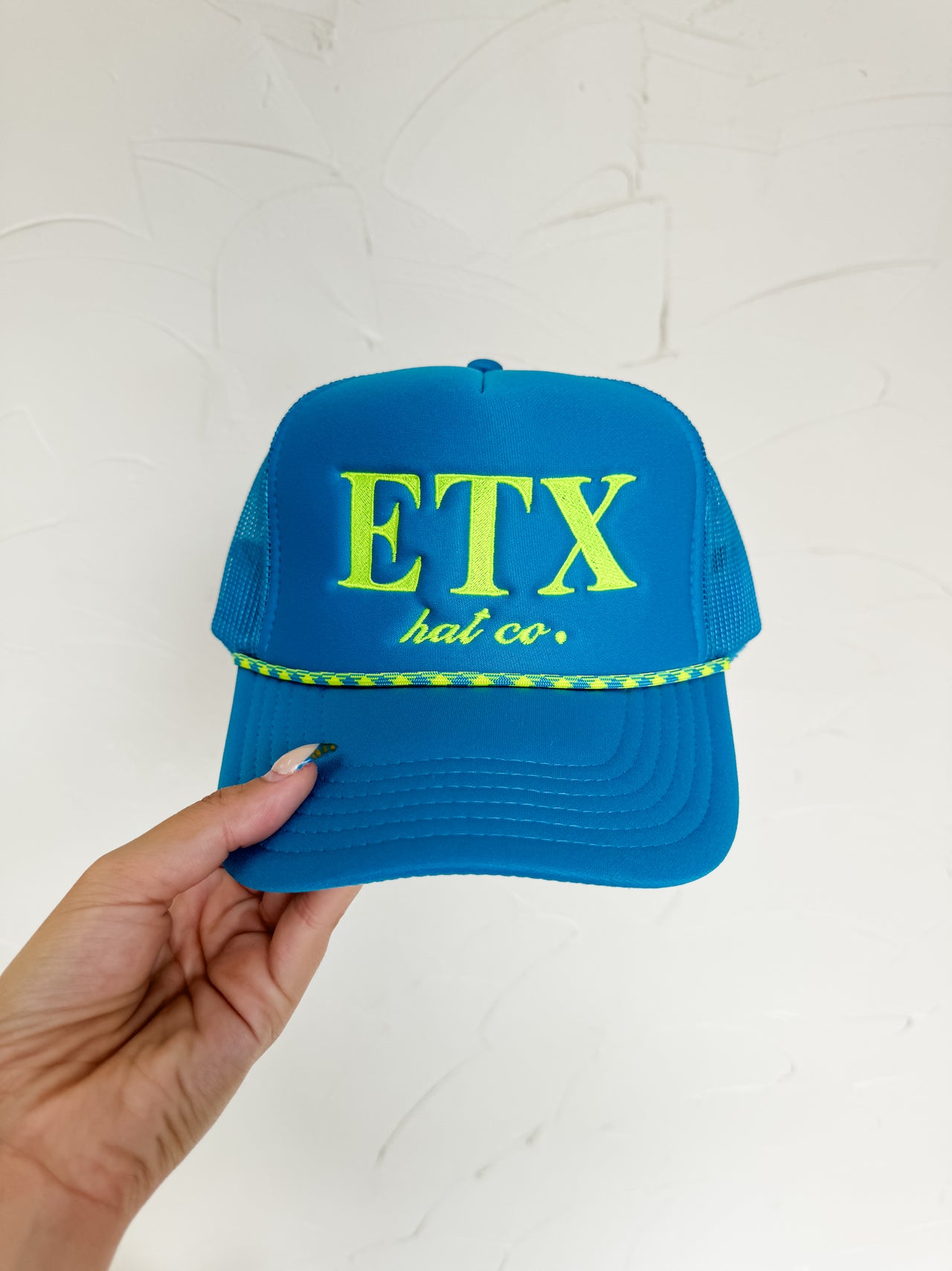 Retro ETX Foam Hat- Electric Teal