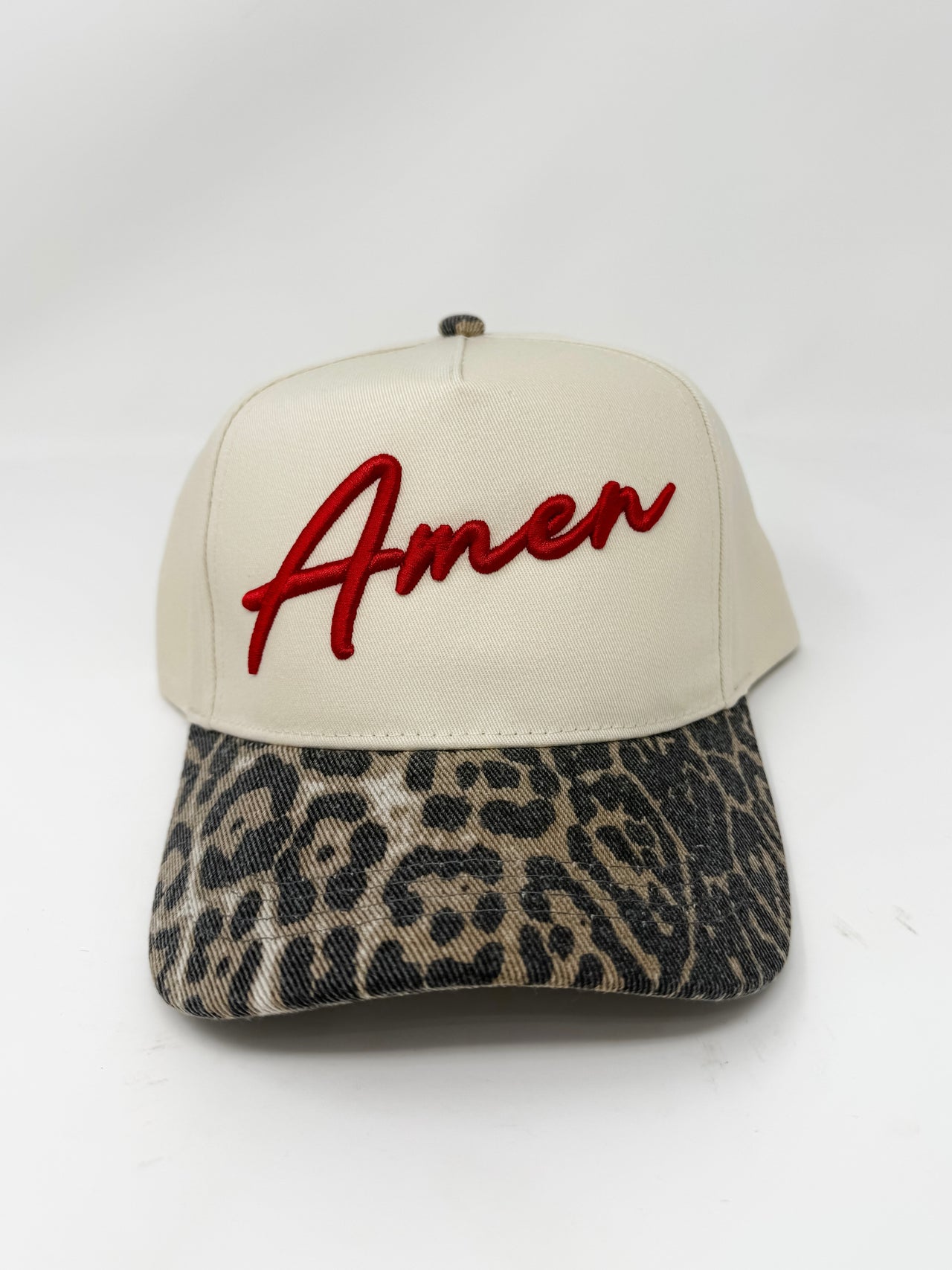 Amen Hat- Leopard/Natural