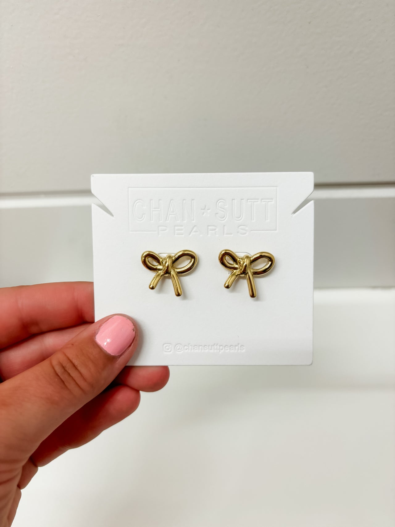 {CP} Small Bow Earrings- Gold