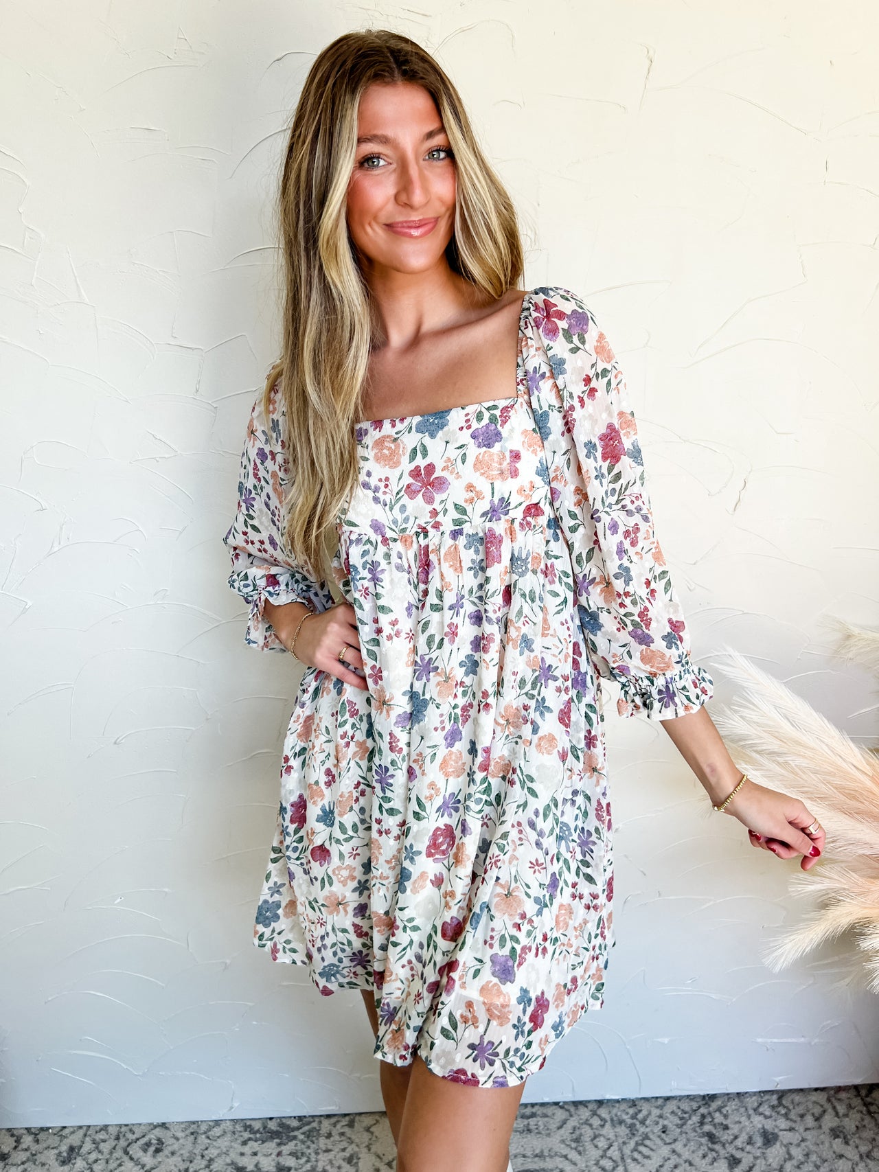 Give Them Kindness Floral Babydoll Dress