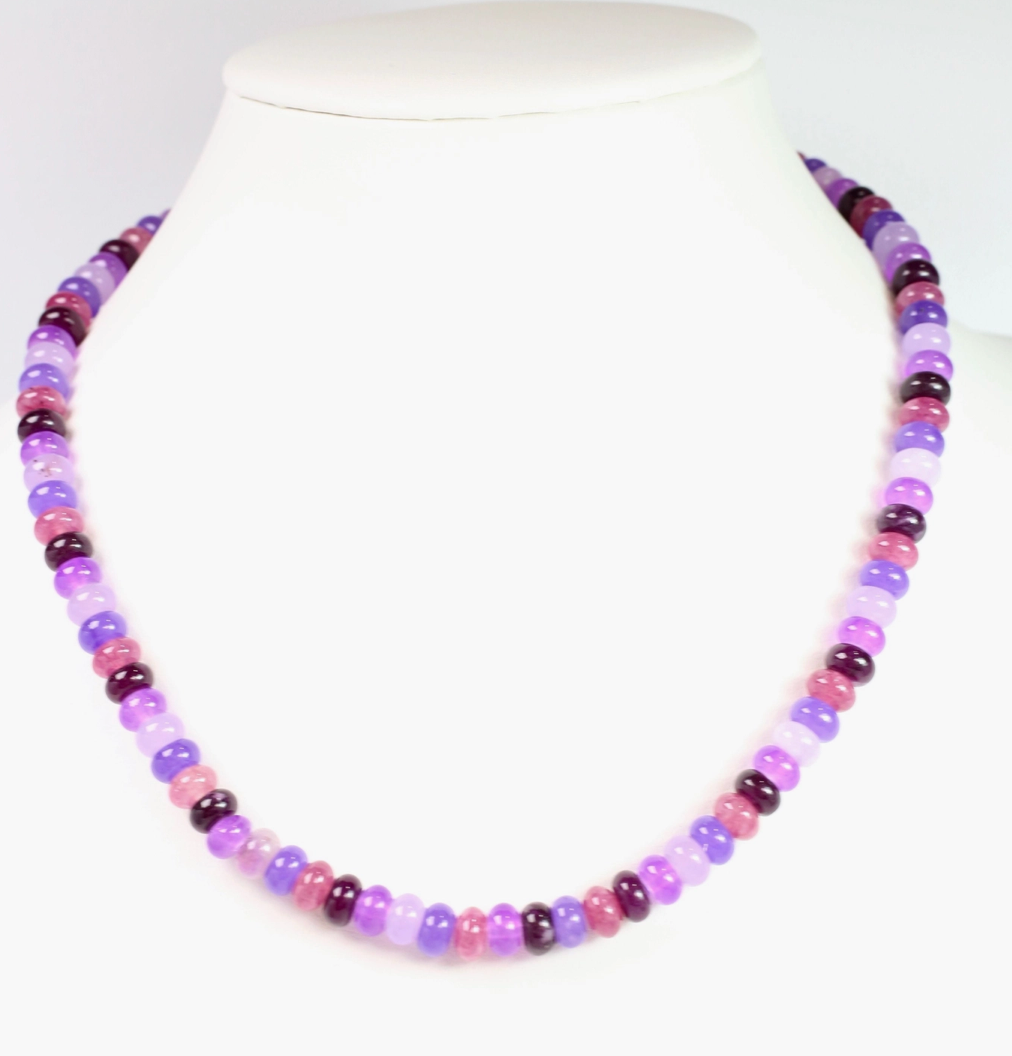 {CH} Regency Beaded Necklace- Purple