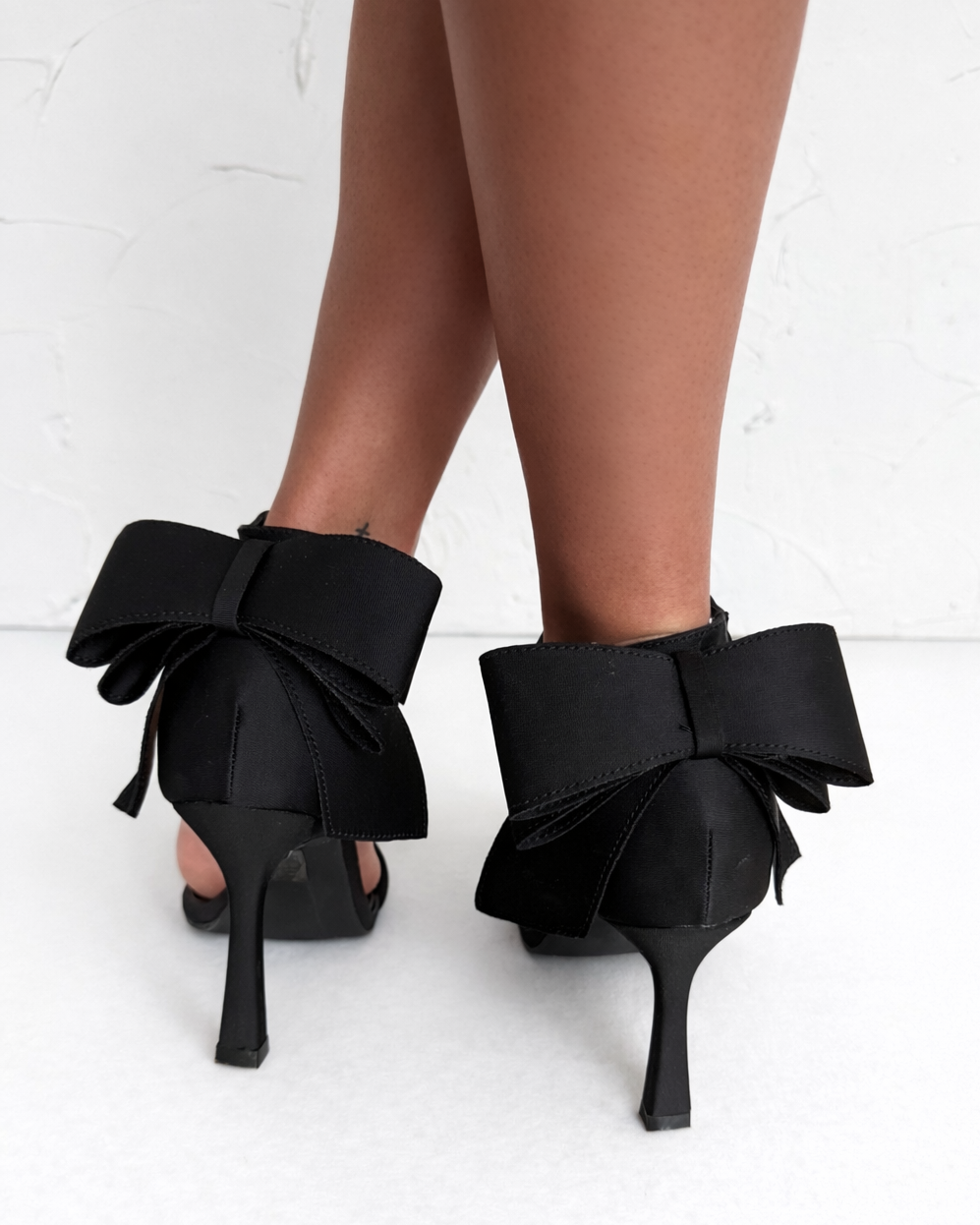 Harlow Black Bow Heels