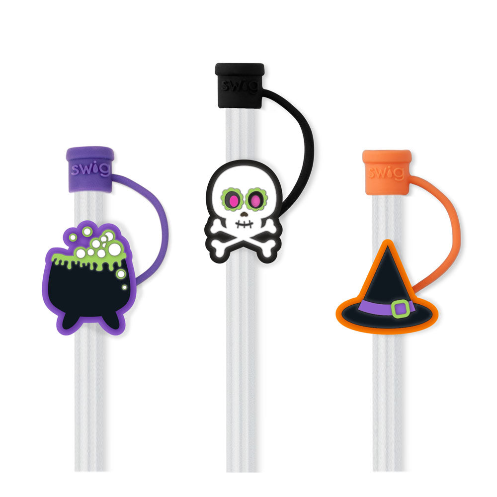 Halloween Witch Straw Topper Set