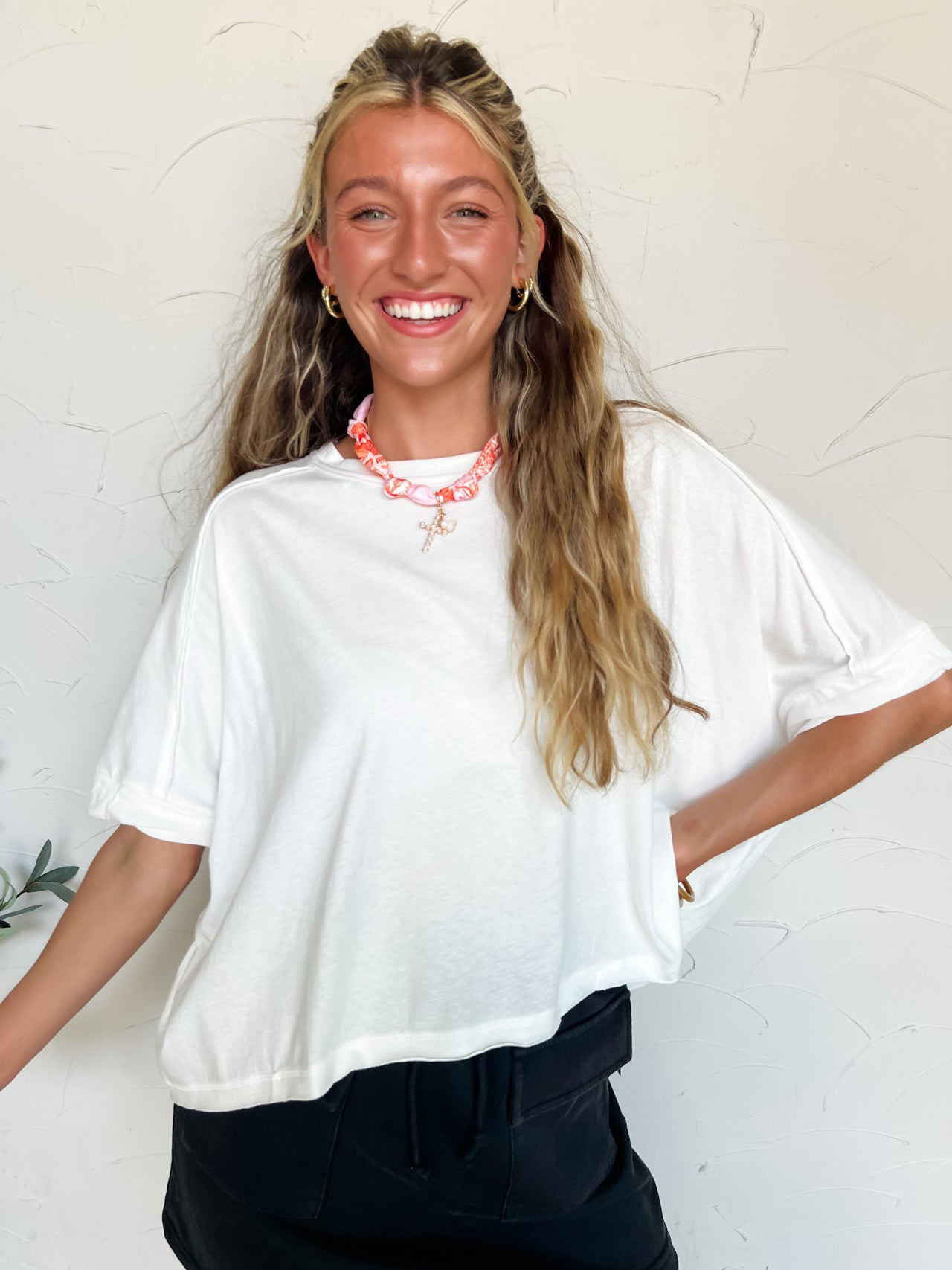 Just My Type Oversized Crop Top