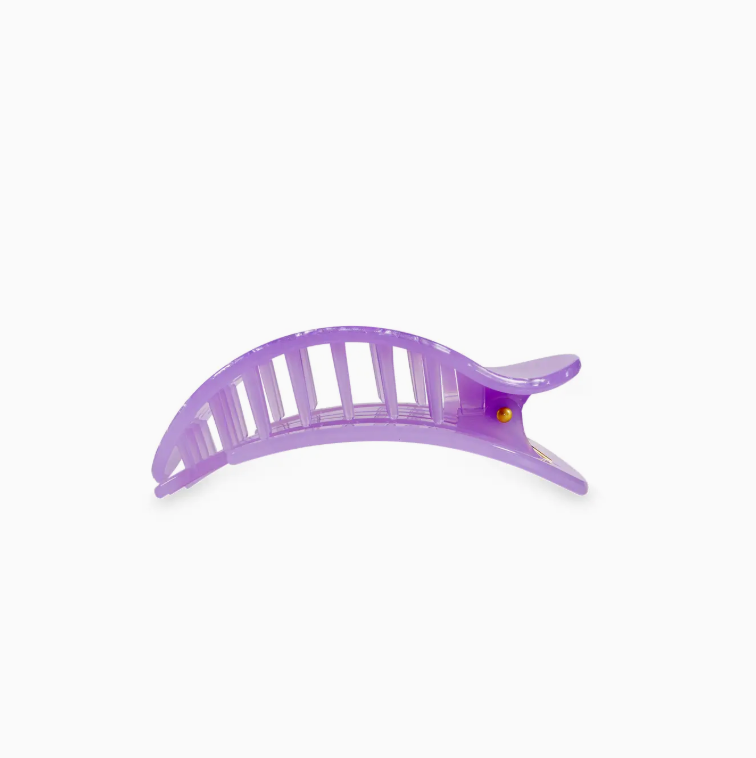 Lavender Mist Flat Round Hair Clip- Small