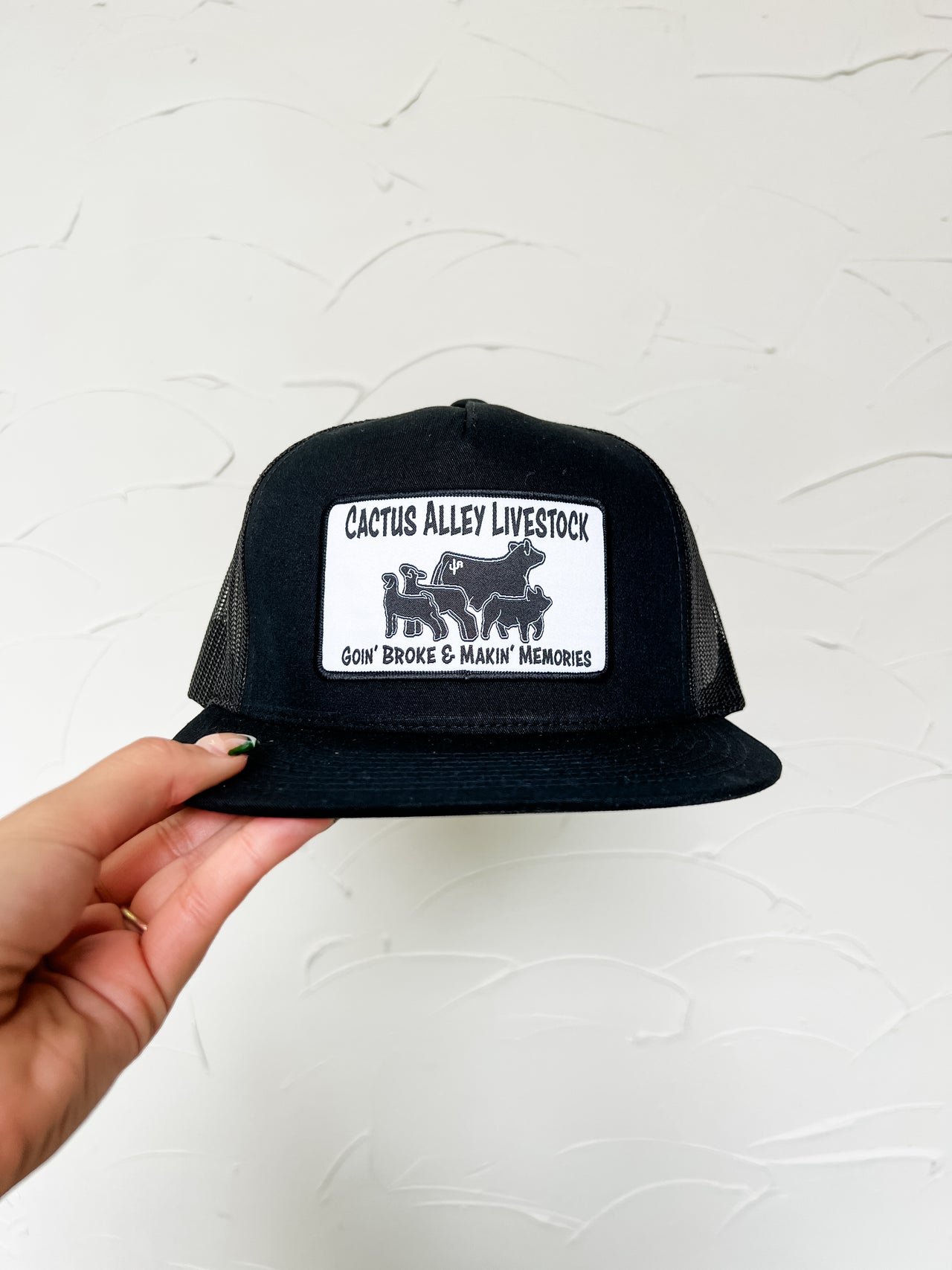 The Livestock Hat- Black/Black