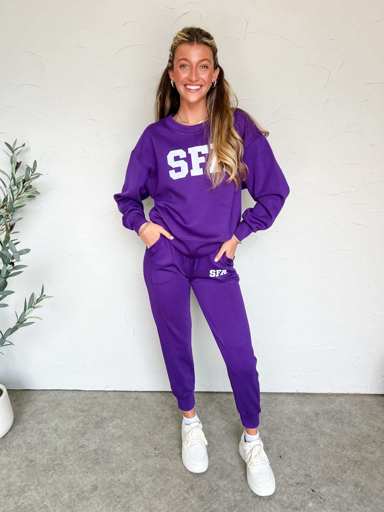 SFA Purple Buttery Soft Athletic Set