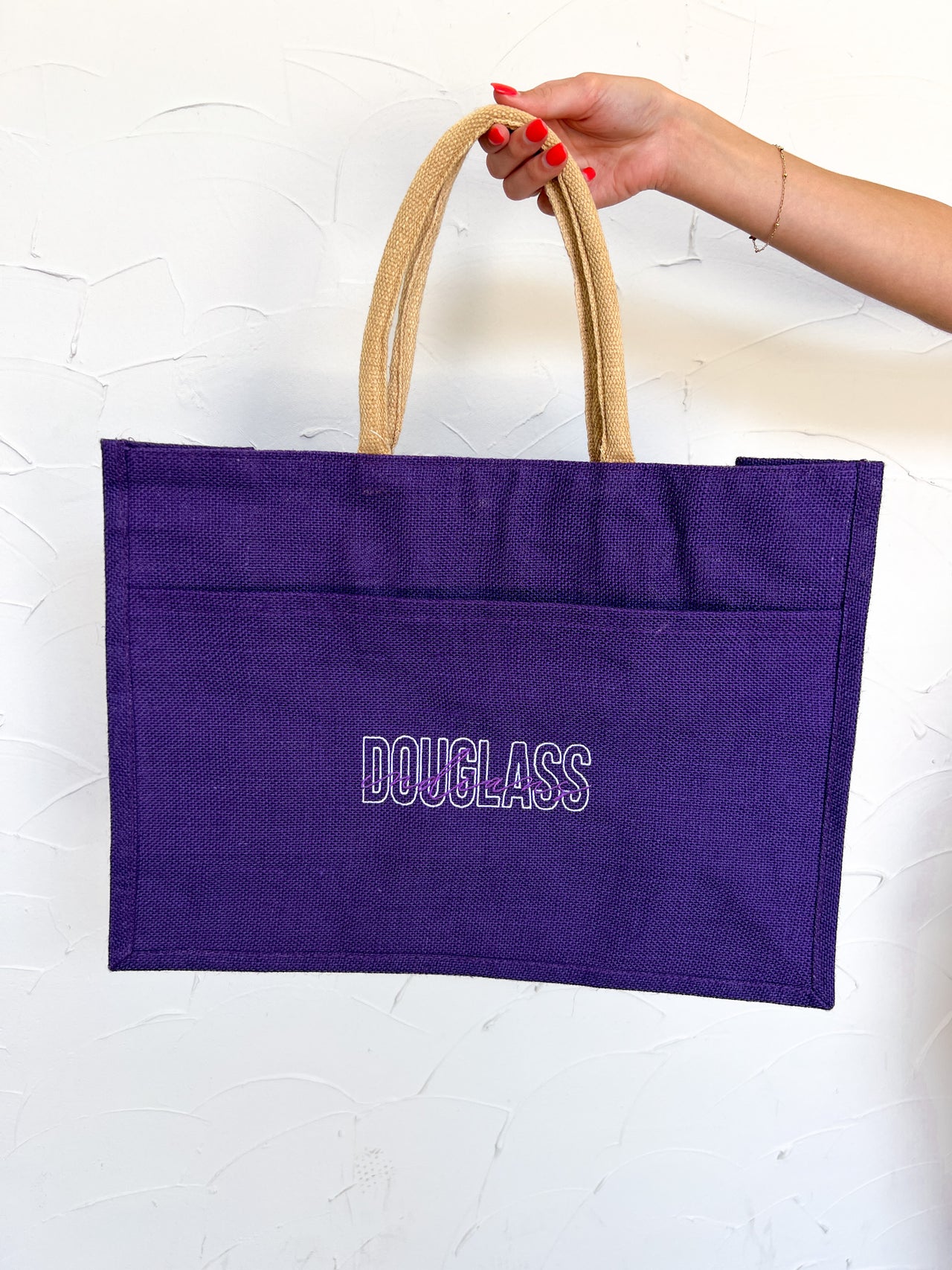 Douglass Embroidered Tote Bag