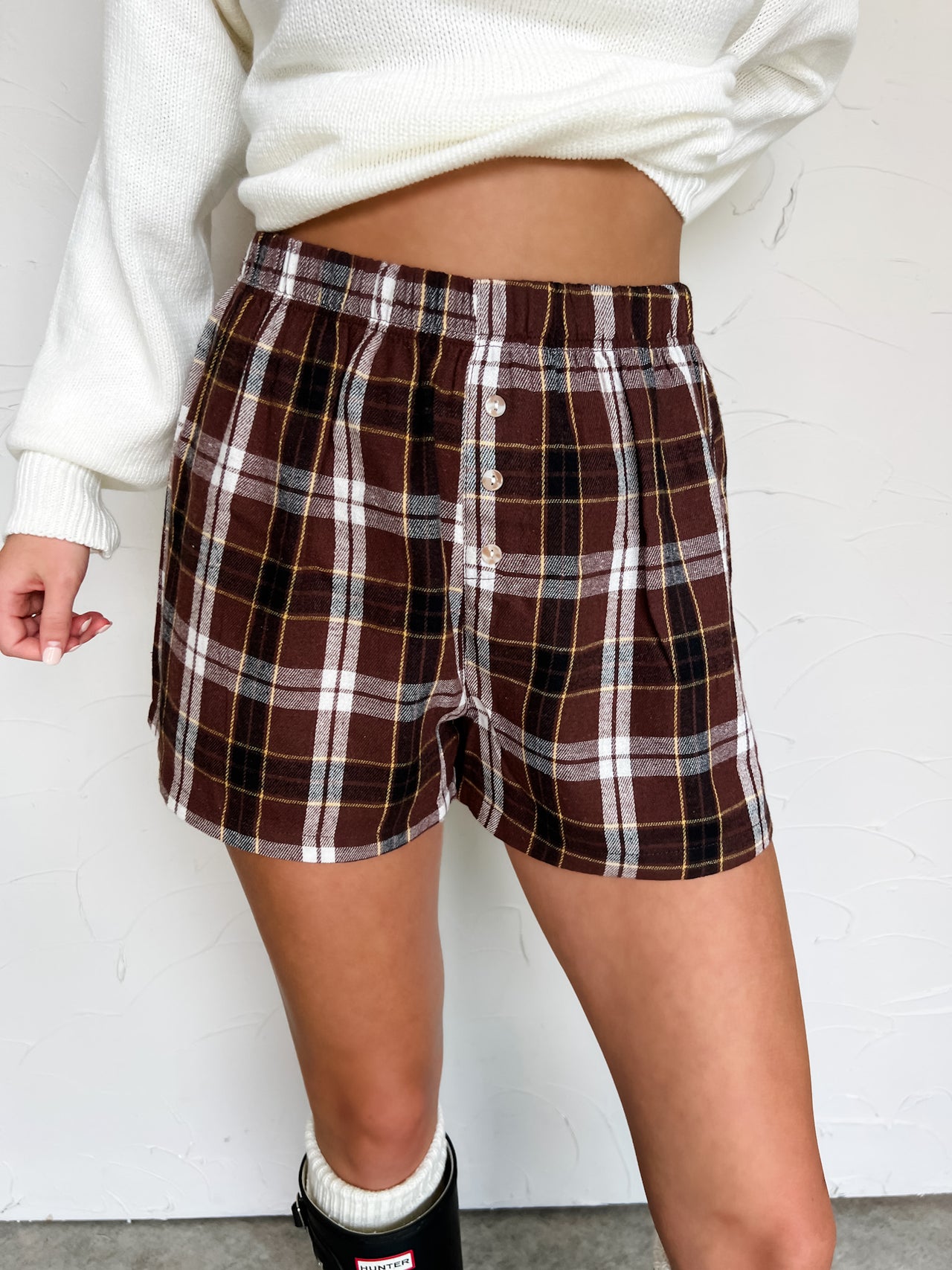Hold That Thought Boxer Shorts- Brown
