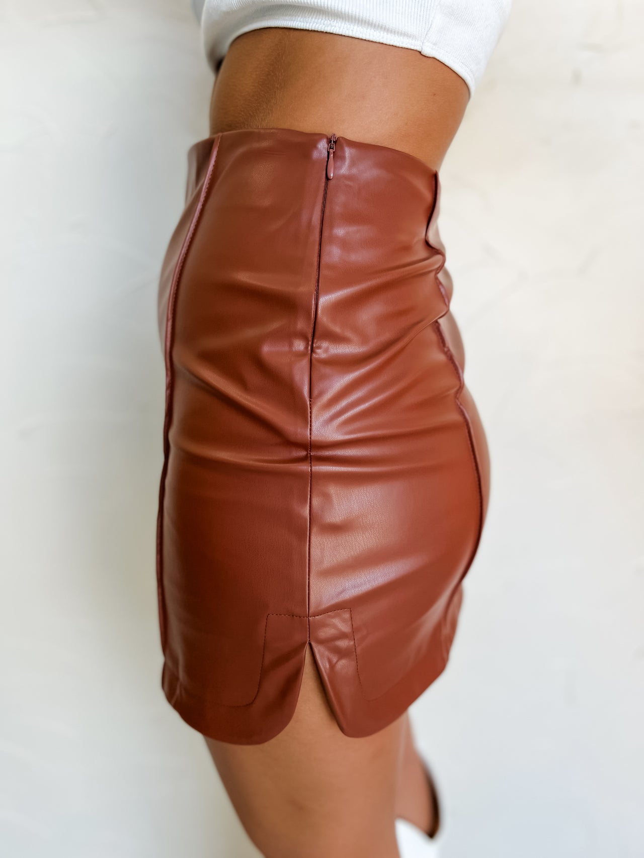 Desert Days Pleather Pencil Skirt