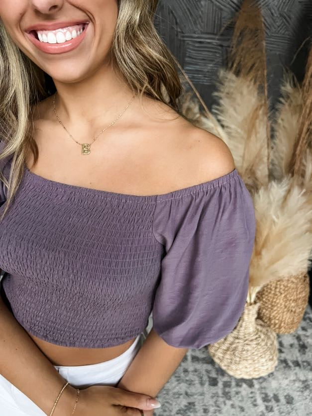 Purple For Days Puff Sleeve Top
