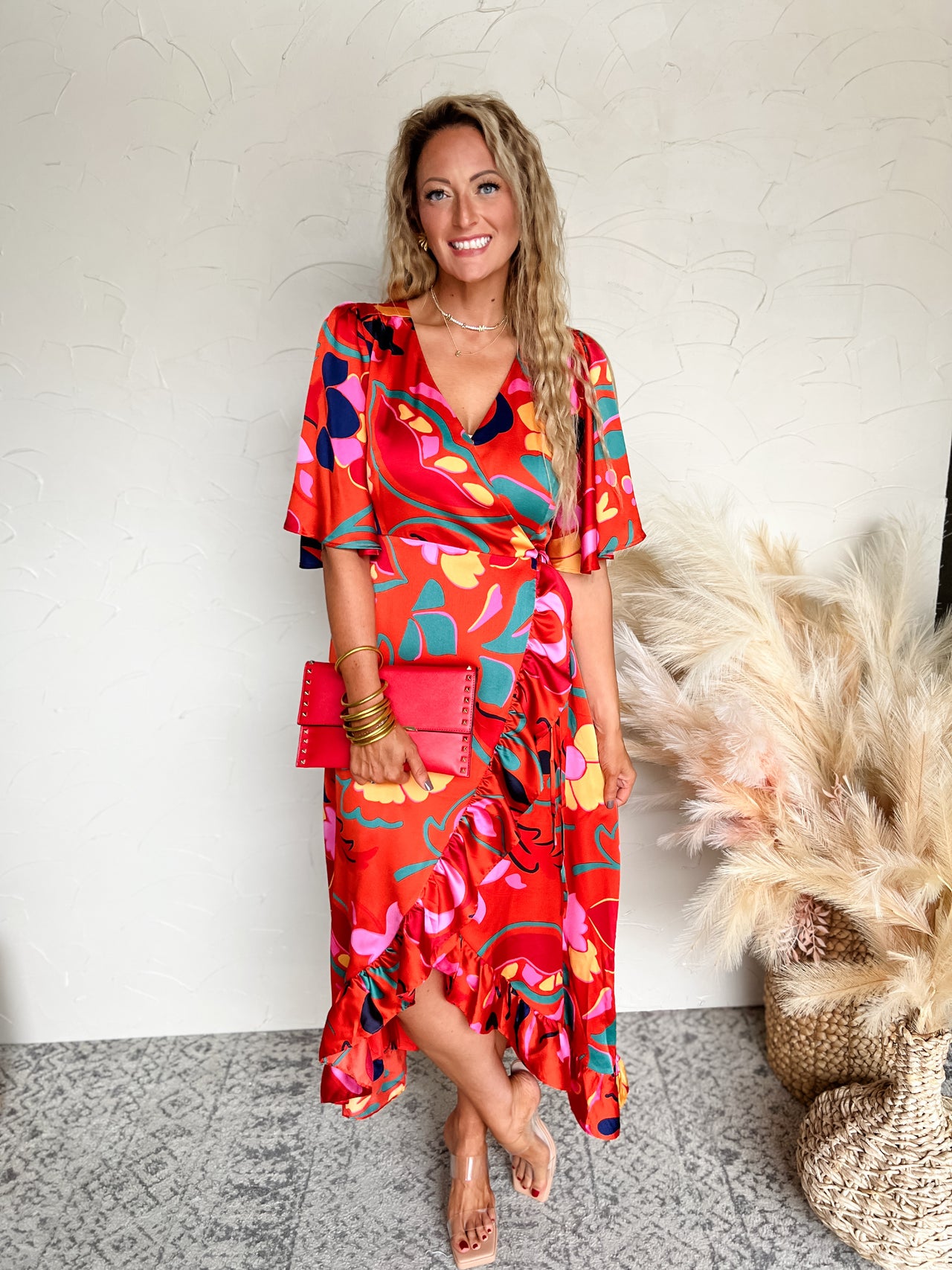 Time Spent Together Floral Hi Low Maxi Dress