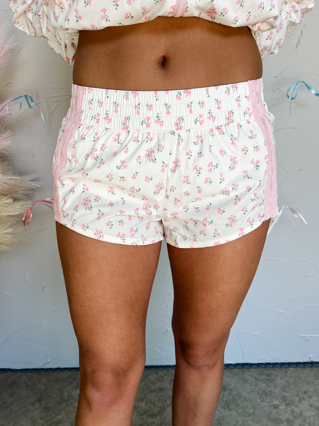 No Way Around Floral Mesh Shorts