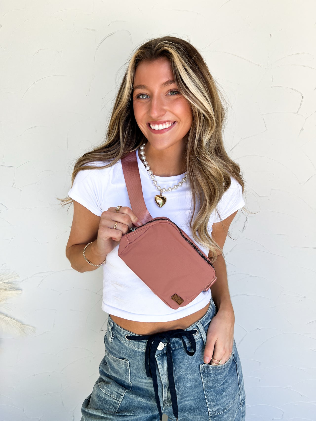 Basic Belt Bag- Dusty Mauve