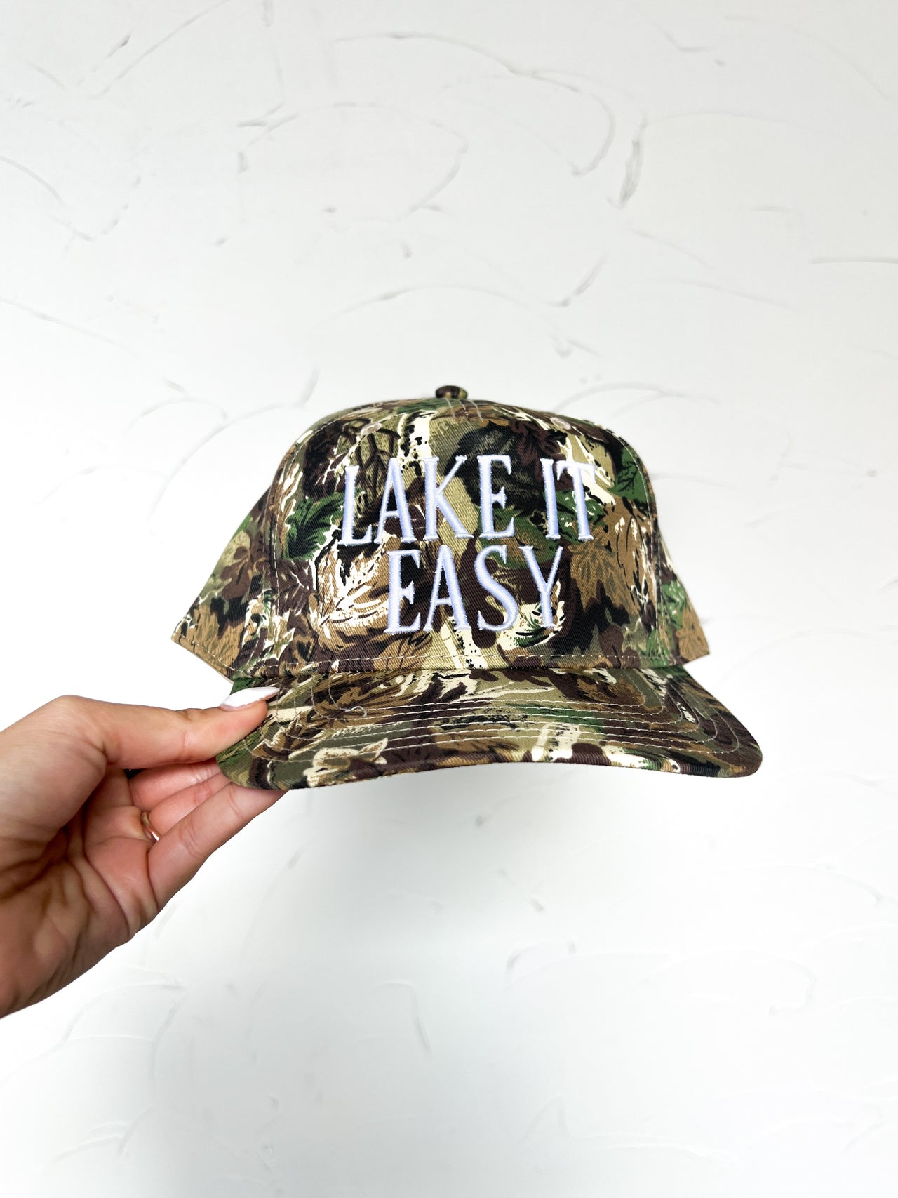 Lake It Easy Camo Hat