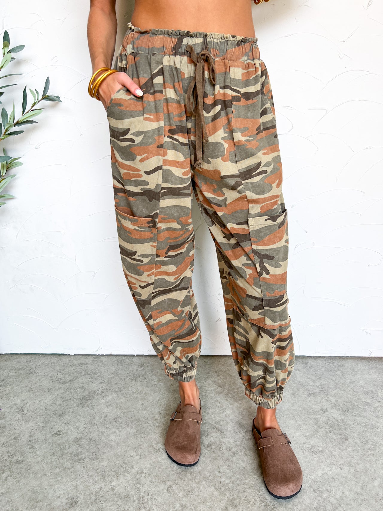 Your Best Hello Printed Balloon Pants