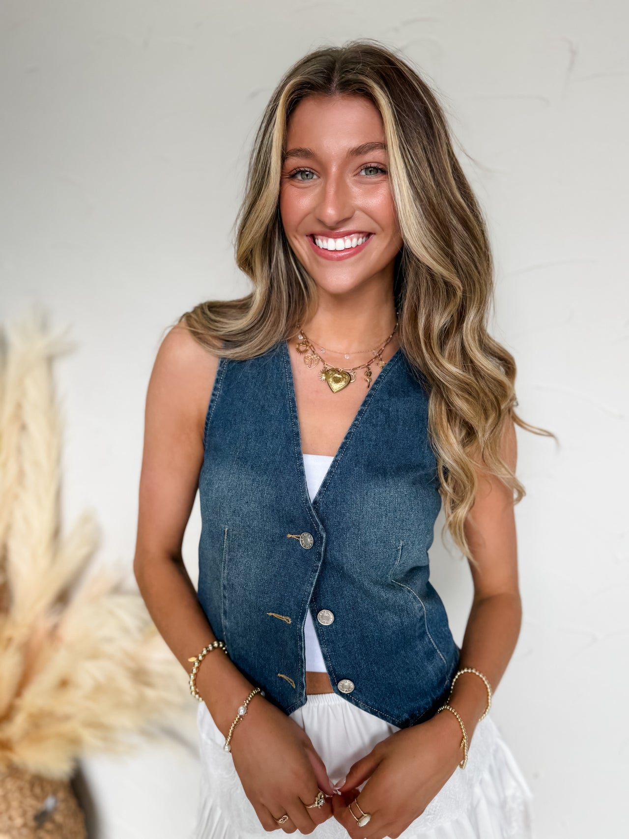 All In Theory Denim Vest