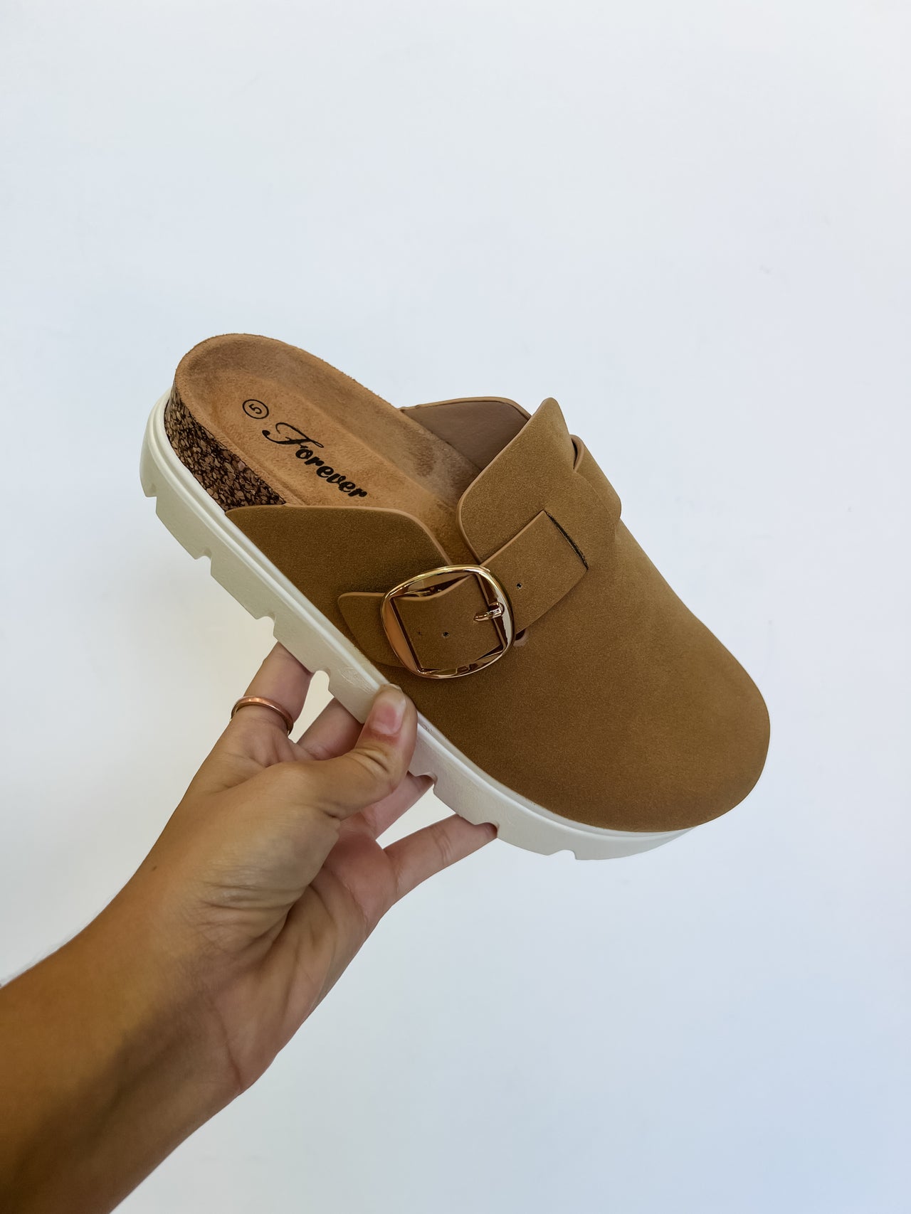 Oaks Platform Clogs- Tan