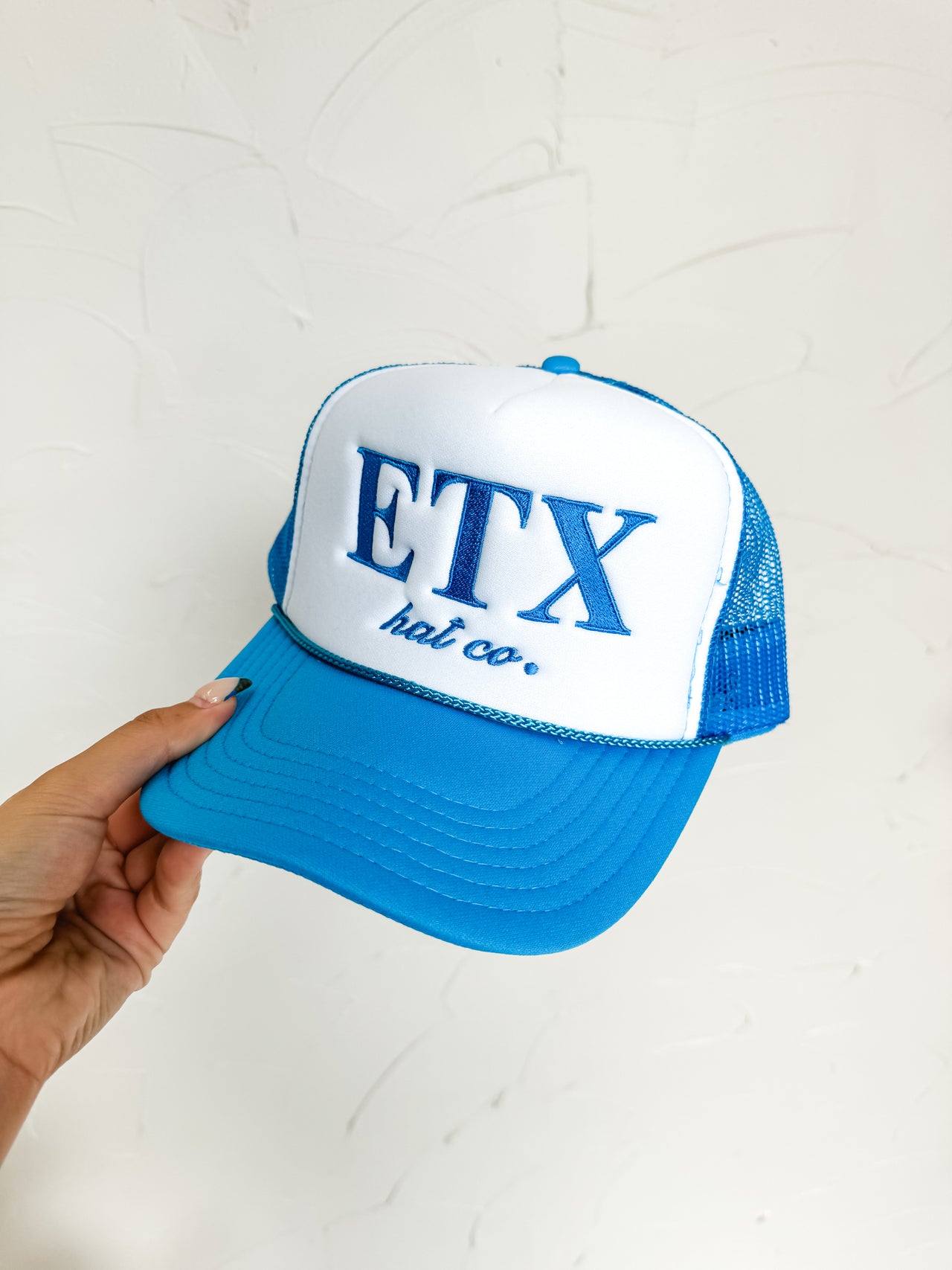 Retro ETX Foam Hat- Neon Blue